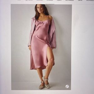 Free People Right This Way Bias Slip Dress